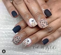 Fall Nails 2023 Leopard, Leopard Print Pumpkin Nails, Cheetah Pumpkin Nails, Leopard Pumpkin Nails, Short Nails Acrylic Fall, Leopard Fall Nails