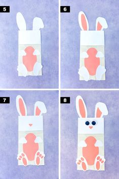 instructions to make an easter bunny bag