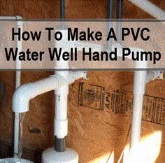 a water well that has some pipes attached to it and the words how to make a pcc water well hand pump