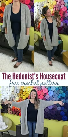 the hedonist's housecoat is free crochet pattern for women