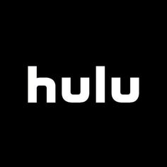 the word hulu on a black background with white letters that spell out it's name