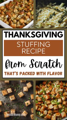 thanksgiving stuffing recipe from scratch that's packed with flavor