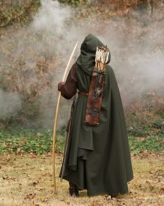 Medieval Ranger, Ranger Cloak, Fantasy Cape, Cloak Medieval, Wool Cloak, Rangers Apprentice, Costume Capes, Forest Ranger