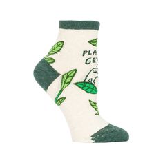 Plants Get Me Ankle Socks - Womens Blue Q Apparel & Accessories - Socks - Womens Blue Q, Ankle Socks, Combed Cotton, Socks, Spandex, Women Shoes, Plants, Quick Saves