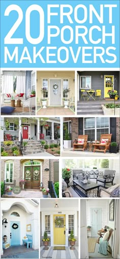 20 front porch makeovers that are easy to do in less than 30 minutes or less