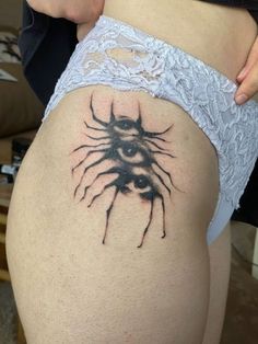 If you want to see other designs of tattoos then welcome to the link above to my board with tattoos, If you like what I do do not forget to write a comment well and subscribe to my pinterest😘 Pelvis Tattoo, Grunge Tattoos, Gotik Tattoo, Hero Oc, Waka Waka, Spider Tattoo