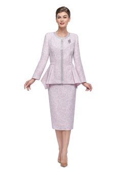 Serafina 4025 2 piece Novelty Skirt Suit Colors: Champagne, Pink Sizes: 8, 10, 12, 14, 16, 18, 20, 22, 24 Fitted Two-piece Long Sleeve Suits, Fitted Two-piece Suits With Long Sleeves, Elegant Two-piece Stretch Set, Spring Fitted Two-piece Sets, Spring Formal Stretch Sets, Elegant Fitted Two-piece Skirt, Elegant Stretch Sets For Winter, Elegant Pink Winter Sets, Elegant Stretch Suits For Spring