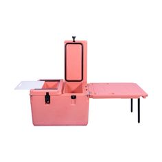 an image of a pink table and chair set