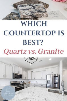 granite counter tops with the words which countertop is best? and an image of granite counters