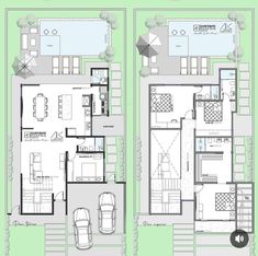 two story house plans with garage and living room