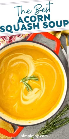 the best acorn squash soup recipe