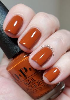 Orange Nails Ideas Fall, Terra Cotta Nail Color, Fall Mani Pedi Ideas, Amber Orange Nails, Terracota Nails Ideas, Short Burnt Orange Nails, Deep Orange Nails, Rustic Orange Nails, Terra Cotta Nails