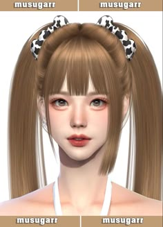 #sims4 #thesims4 #ts4 #creating #art #artist  #cc #games #gaming #musugarr #maamuang Ts4 Pigtails Cc, Sims 4 Characters Female, Sims 4 Cc Hair Twin Tails, Kpop Sims4 Cc, Sims 4 Long Pigtails, Sims Pigtails, Sims 4 Hair Pigtails, Aegyo Sal Sims 4 Cc, Sims 4 Douyin Makeup