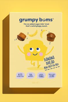 Grumpy Bums' Refreshingly Sweet Packaging System Food Packaging Color Palette, Playful Packaging Design, Sugar Packaging Design, Kids Packaging Design, Snacks Packaging Design, Snack Branding, Healthy Packaging, Baby Food Packaging, Sweet Branding