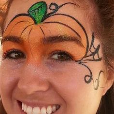 Easy Halloween Face Painting For Kids, Fun Halloween Face Paint, Halloween Face Paint Kids Easy, Easy Kids Halloween Face Paint, Halloween Easy Face Paint, Small Halloween Face Paint, Pumpkin Face Paint For Kids, Easy Face Painting Halloween, Halloween Face Paint Ideas For Kids