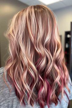 Blonde Hair With Caramel Highlights, Fall Blonde Hair Color, Copper Blonde Hair, Red Hair With Blonde Highlights, Pink Blonde Hair, Fall Blonde, Strawberry Blonde Hair Color, Red Blonde Hair