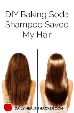 DIY Baking Soda Shampoo Saved My Hair - Worth a shot since baking soda is just generally magical Diy Baking Soda, Baking Soda For Hair, Hair Diy, Baking Soda Shampoo, Diy Baking, Natural Shampoo, Trendy Hair, Diy Beauty Hacks, Shiny Hair