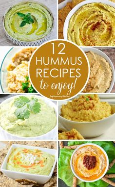 twelve hummus recipes to enjoy