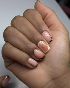 My ideal fall colours are browns, nudes, golds and rose golds. Happy Sunday 🤎 #dovenailsbysharon #structuredmanicure Cute Gel Manicure Ideas, Nice Acrylic Nails, Short Classy Nails Acrylic, Short Overlay Nails, Cute Nude Nails, Fall Manicure Ideas, Nails Technician, Gel Nails Shape, Find Your People