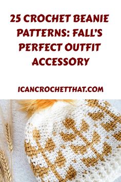 25 crochet beanie patterns: fall's perfect outfit accessory, ICANCROCHETTHAT.COM. Cozy Beanie, Beanie Pattern, Tunisian Crochet, Fall Accessories, Crochet Hat Pattern