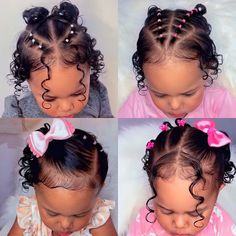 𝒫𝒾𝓃: 𝑔𝑜𝓁𝒹𝓈𝒽𝑜𝓇𝓉𝓎 💌 Toddler Hairstyles Girl Fine Hair, Girly Hairstyles, Girl Hair Dos, Wacky Hair Days