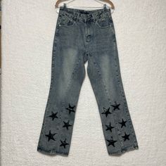 Aelfric Eden Men's Denim Embroidered Stars Skater Jeans Blue Size 30 x 29.5 NWT Brand: Aelfric Eden Department: Men's Style: Skater Size: 30 x 29.5 Color: Blue Fit: Relaxed Closure: Button, Zipper Pattern: Graphic Print Condition: New With Tags Features • 5 pocket design • Belt loops • Denim fabric • Faded accent • Star embroidered at the bottom part • Machine wash Approximately measurements: Dims: 30” Waist 29.5” Inseam 9” Leg Opening Utility, Classic, Modern, Chic, Edgy Ships next business day. All clothing has been washed and steamed according to eBay standards and manufacturer suggestions. Embroidered Jeans Diy, Embroidered Stars, Mens Bootcut Jeans, Skater Jeans, Jeans Diy, Blue Fits, Embroidered Jeans, Pattern Graphic, Modern Chic