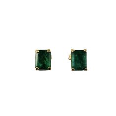 14k Yellow Gold Emerald Earrings Jagi Certified These Stunning Earrings Each Feature One Round Emerald Cut Natural Emerald (6.3 Mm X 5.0 Mm) Set In Classic 14k Yellow Gold. Push Back Closures. Matching Pendant: #17205 Total Sapphire Weight: 1.72 Ct. Size: 6.3 Mm X 5.0 Mm Stamped: 14k Weight: .78 Dwt./ 1.2 Gr. Jagi Certificate Included. Very Good Condition, Professionally Polished. Will Come Packaged In A Gift Box Or Pouch (When Possible) And Will Be Shipped U.S. Priority Mail Insured. Dv04222417 Gold Emerald Earrings, Emerald Stud Earrings, Emerald Earrings Studs, Emerald Earrings, Stunning Earrings, Natural Emerald, Fine Jewellery Earrings, Estate Jewelry, Jewelry Earrings Studs