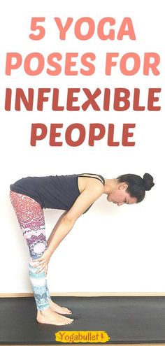 a woman doing yoga poses for flexible people