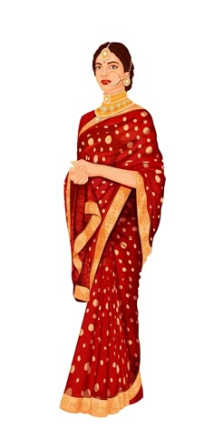 Deepika Padukone Illustration Art, Deepika Padukone Illustration, Saree Caricature, Indian Bride Illustration, Bride Caricature, Saree Illustration, Traditional Indian Wedding Cards, Couple Illustration Wedding, Bride And Groom Cartoon