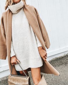 Vinter Mode Outfits, Outfits Leggins, Winter Mode Outfits, Fall Sweater Dress, Sweater Dress Outfit, Cozy Fall Outfits, Sweater Dresses, Looks Street Style