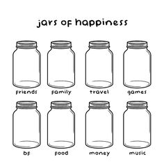 Jars of happiness, coloring. My Jars Of Happiness, My Jar Of Happiness, Jar If Insecurities, Jars Of Love Template Tiktok, My Insecurities Jar, Fear Jar Template, Jar Of Happiness Clean Copy, Jars Of Fears Clean Copy, Fill Up The Jars Template