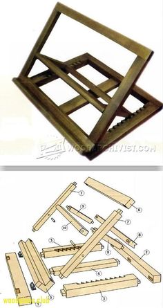 two pictures showing different types of wooden frames and the same frame for each piece of wood