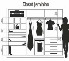 a woman standing in front of a closet filled with clothes