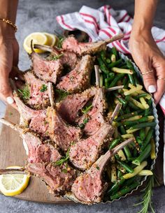 Herb Crusted Rack Of Lamb, Lamb Rack Recipe, Roast Rack Of Lamb