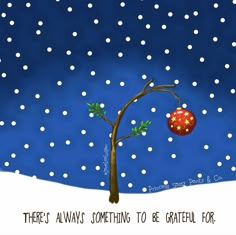 there's always something to be grateful for in this christmas greetings card,