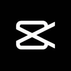 a black and white logo with the letter x in it's center, on a dark background