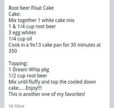 an image of a recipe for cake mix on the app store's facebook page