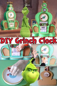 the grinch clock has been made into a toy