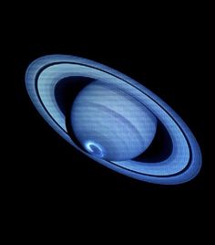 an image of the planet saturn taken from space