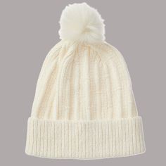 Classic style meets modern design with this Women's Chenille Hat with Faux Fur Pom. Soft rayon chenille knit provides superior warmth and cozy style. This hat keeps ears covered and traps warmth inside for ultimate protection from cold weather. Cozy Solid Color Hats For Cold Weather, Cozy Solid Hats For Cold Weather, Cream Knit Bonnet For Winter, Winter Cream Knit Bonnet, Cream Soft Knit Cap, Cozy Cream Knit Hats, Cold Weather Knit Hat, Soft Solid Hats For Cold Weather, Adjustable Soft Knit Hat For Cold Weather