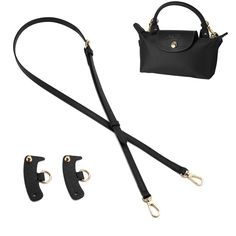 PRICES MAY VARY. Quality Materials: Purse strap is made of premium leather and metal modification buckle.The crossbody straps for purses is soft and comfortable to touch, excellent texture, and which is not easy to break or fade.The straps are ensure fashionable and durable Perfect Design: Crossbody straps for purses have a perfect design of button hanging which fits perfectly with the mini longchamp bag, no need to drill holes to install, easy to use. Pair it with adjustable bag strap to preser Mini Longchamp Bag, Adjustable Bag Strap, Longchamp Bag, Adjustable Bag, Luggage Straps, Gold Shop, Purse Crossbody, Handbag Black, Purse Strap