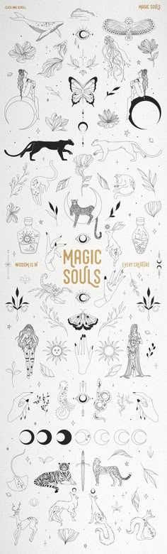 an advertisement for the magic soul's album, with cats and other animals on it