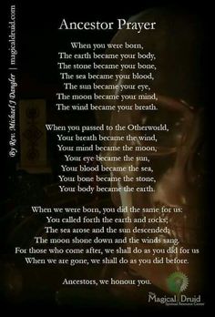 a poem written in the language of an angelic prayer with a skull and cross on it