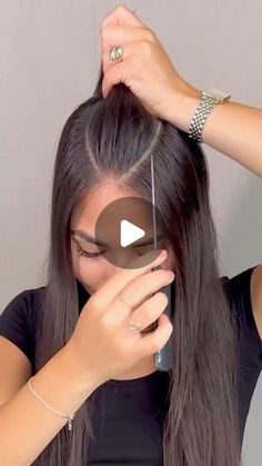 Cute Simple Hairstyles, Easy Hairstyles For Medium Hair, Long Hair Tutorial, Front Hair Styles, Hair Tutorials For Medium Hair, Effortless Hairstyles, Easy Style