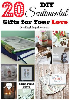 20 diy sentimental gifts for your love