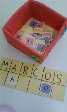 the word maarcos is spelled in several different languages and placed next to a game board