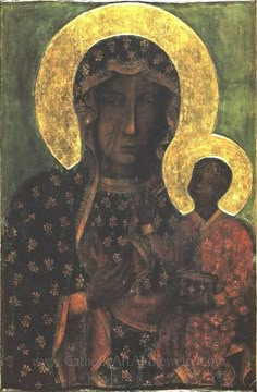 an icon of the mother and child