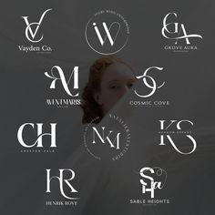 some type of logos that are designed to look like women