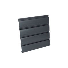 the side view of a black plastic window seal with four horizontal strips on each side