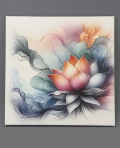 Rise Above Lotus Art Print Wall Canvas - Posters, Prints, & Visual Artwork Buddha Zen Garden, Hamsa Mandala, Meaningful Wall Art, Inspirational Watercolor, Meditation Beads Mala, Yoga Tree, Buddha Groove, Mandala Meditation, Lotus Art